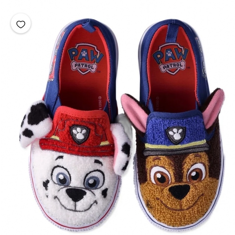Paw Patrol Toddler Boys Marshall Chase Slip On Sneakers Blue Red Size 6 NWT